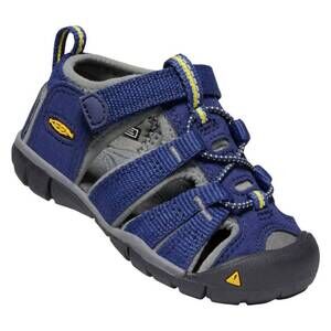 NEW KEEN toddler's seacamp 2 cnx sandals in blue depths/gargoyle